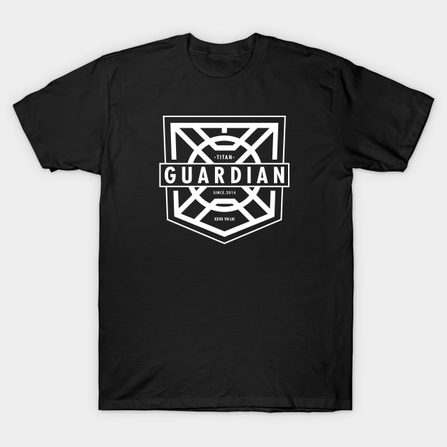 Guardian - Titan White T-Shirt by BadBox